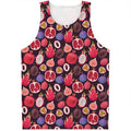 Tropical Summer Fruits Pattern Print Men's Tank Top