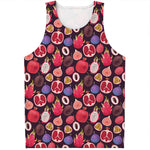 Tropical Summer Fruits Pattern Print Men's Tank Top