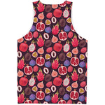 Tropical Summer Fruits Pattern Print Men's Tank Top