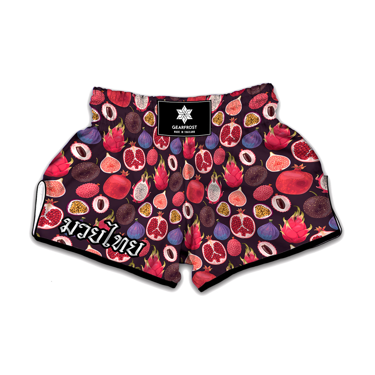 Tropical Summer Fruits Pattern Print Muay Thai Boxing Shorts
