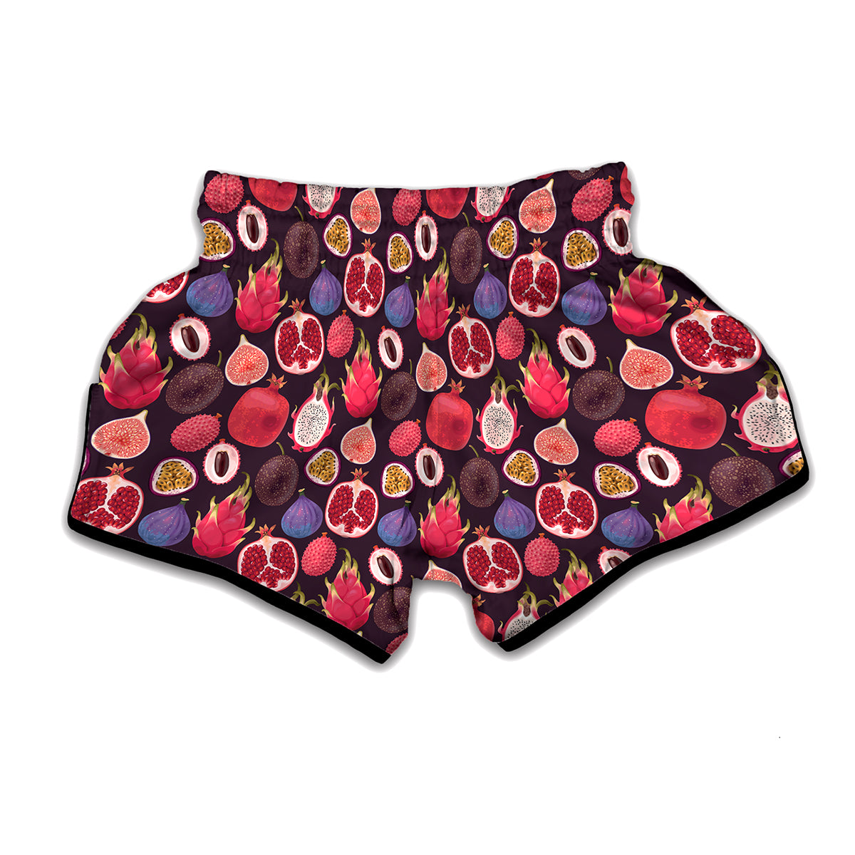 Tropical Summer Fruits Pattern Print Muay Thai Boxing Shorts
