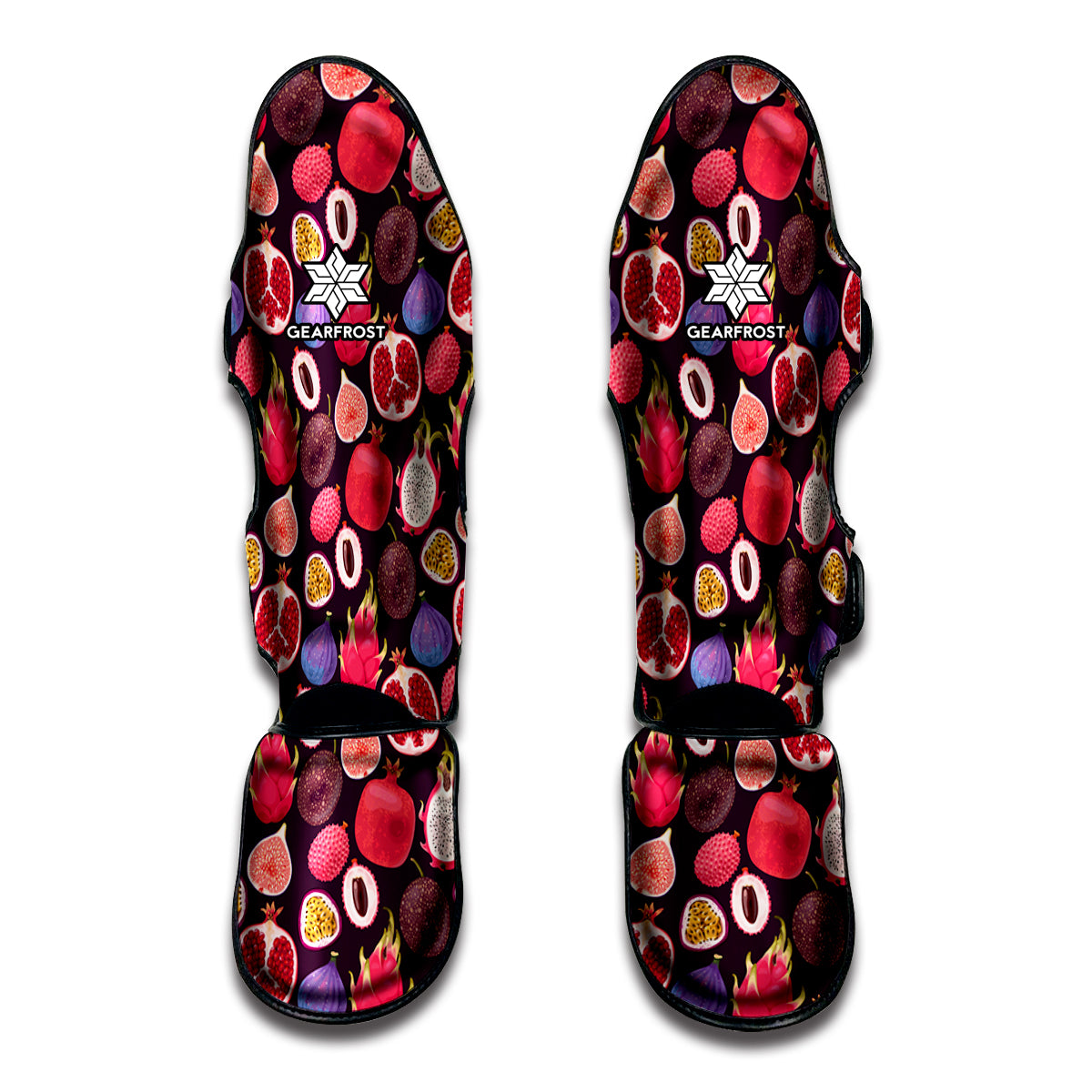Tropical Summer Fruits Pattern Print Muay Thai Shin Guard