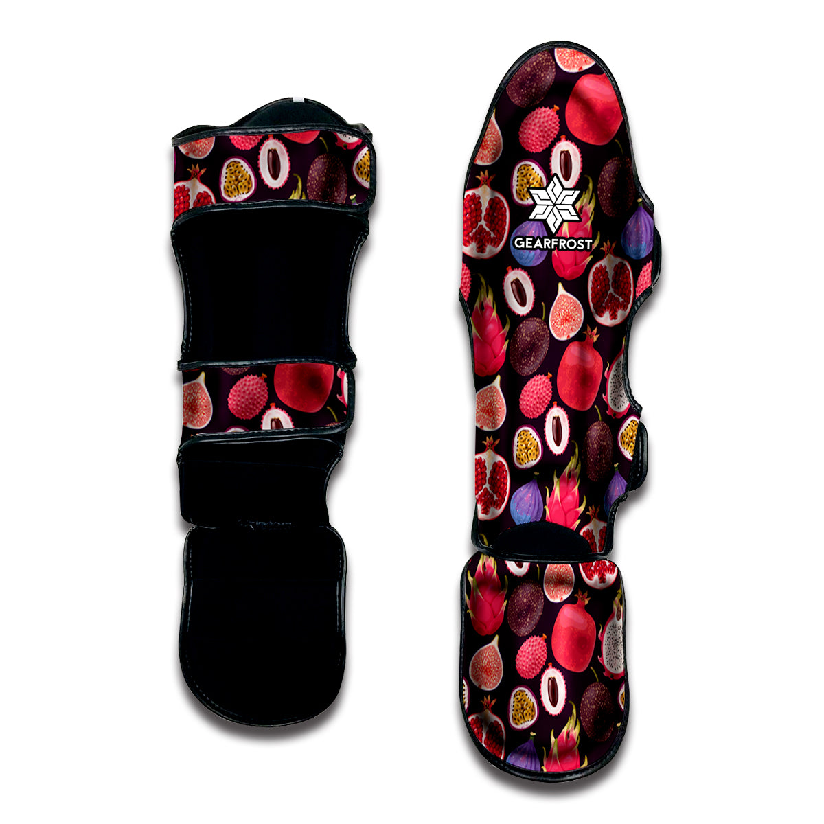 Tropical Summer Fruits Pattern Print Muay Thai Shin Guard