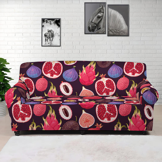 Tropical Summer Fruits Pattern Print Sofa Cover