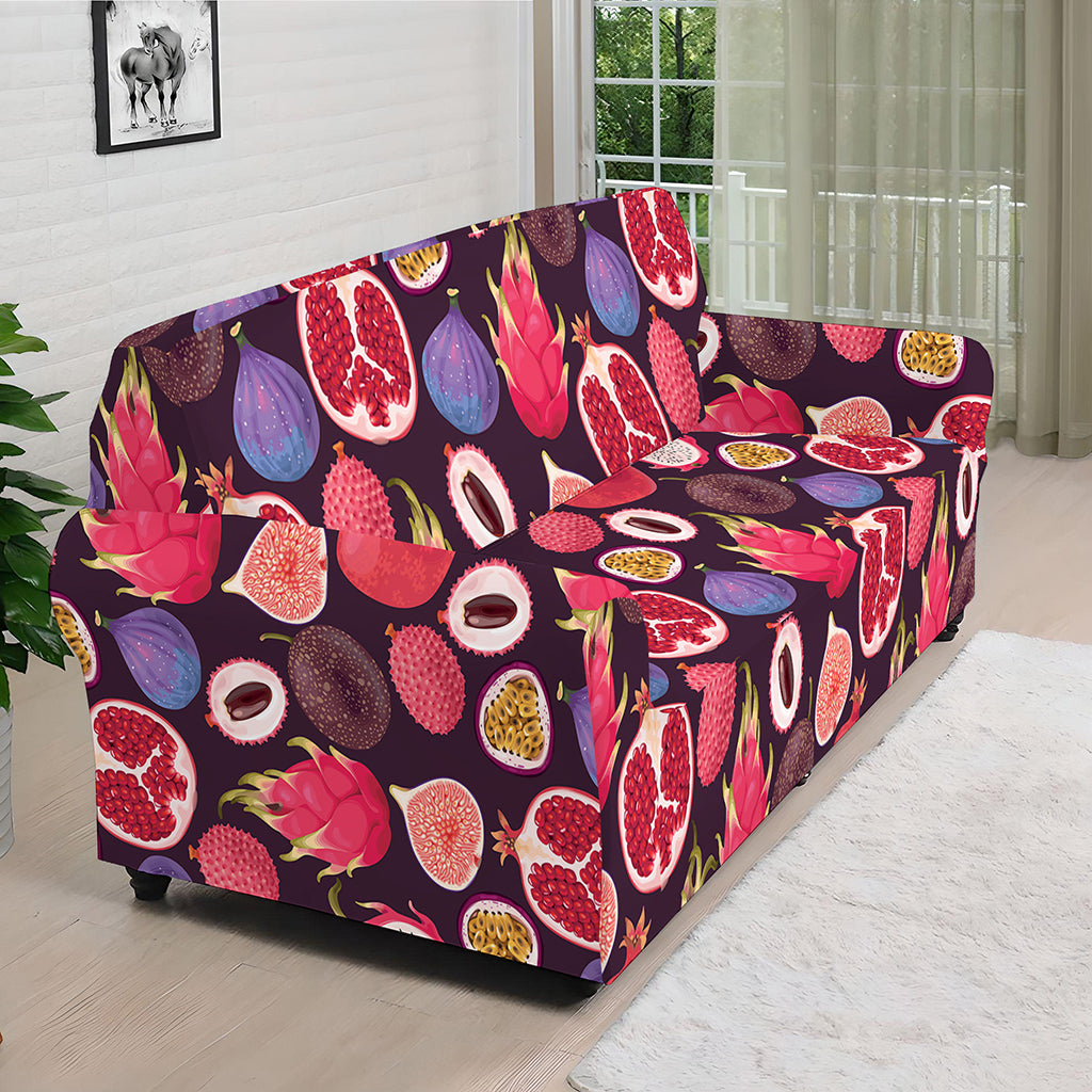 Tropical Summer Fruits Pattern Print Sofa Cover
