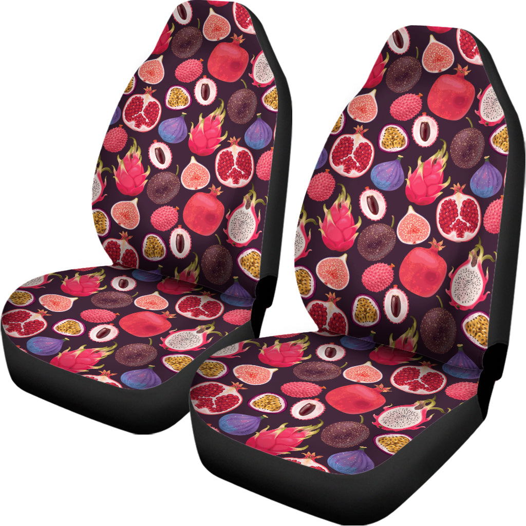 Tropical Summer Fruits Pattern Print Universal Fit Car Seat Covers