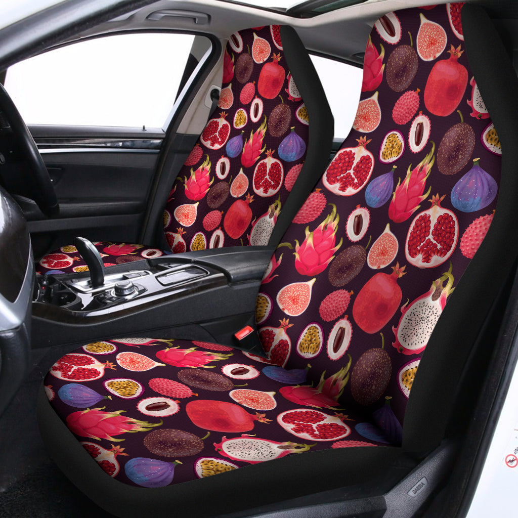 Tropical Summer Fruits Pattern Print Universal Fit Car Seat Covers
