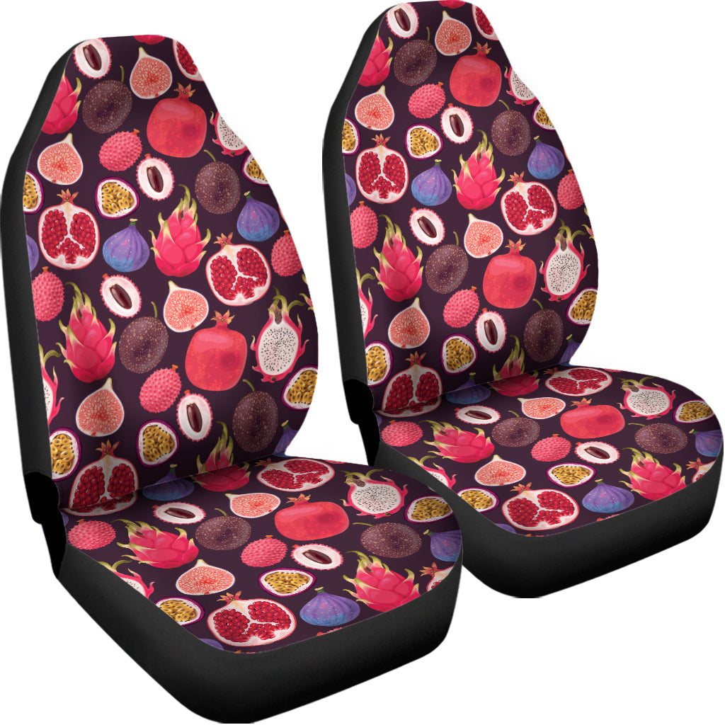 Tropical Summer Fruits Pattern Print Universal Fit Car Seat Covers