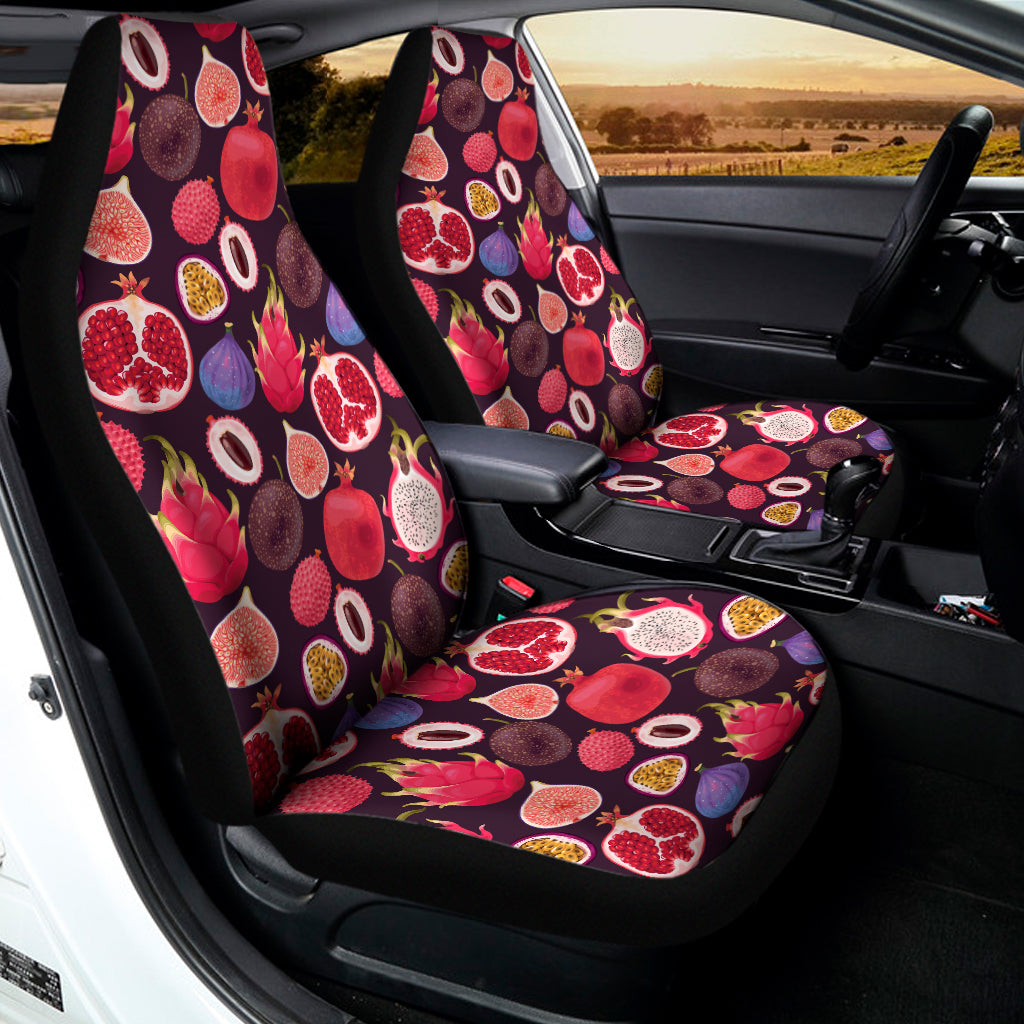 Tropical Summer Fruits Pattern Print Universal Fit Car Seat Covers