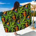 Tropical Summer Pattern Print Beach Sarong Wrap