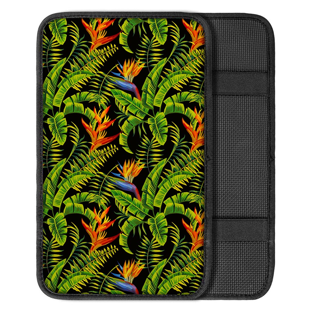 Tropical Summer Pattern Print Car Center Console Cover