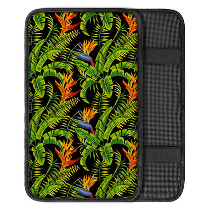 Tropical Summer Pattern Print Car Center Console Cover