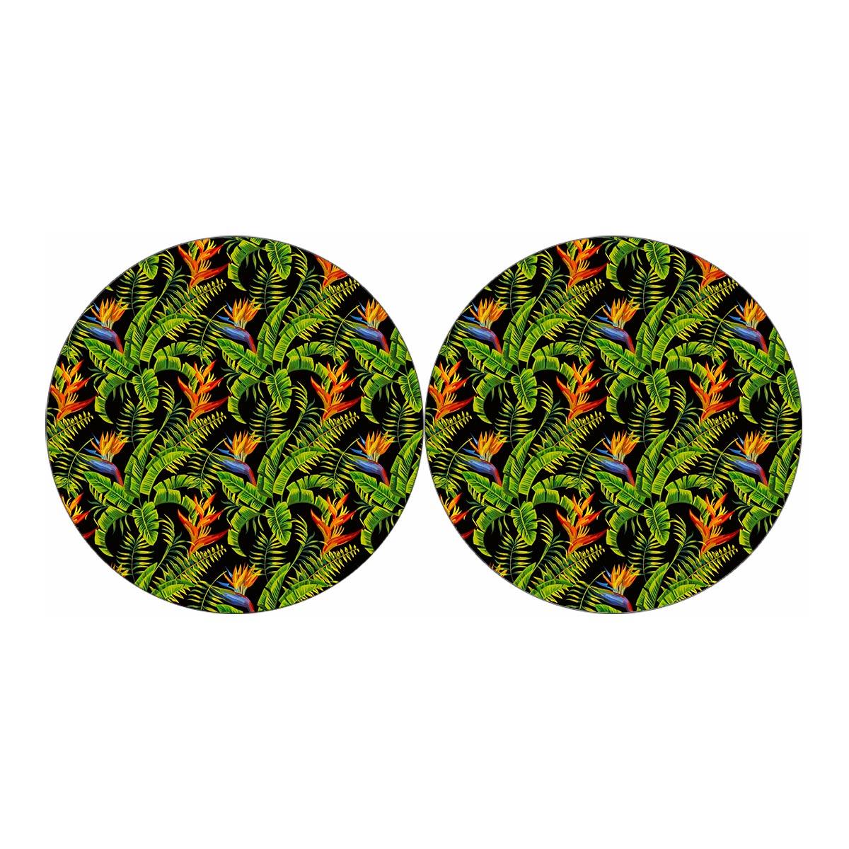 Tropical Summer Pattern Print Car Coasters