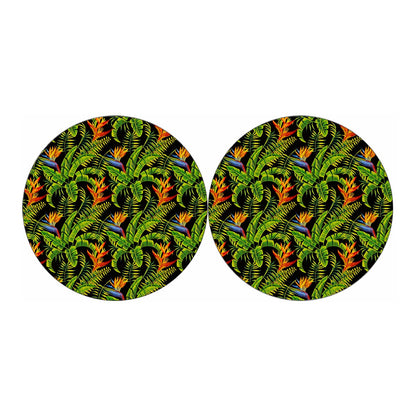 Tropical Summer Pattern Print Car Coasters