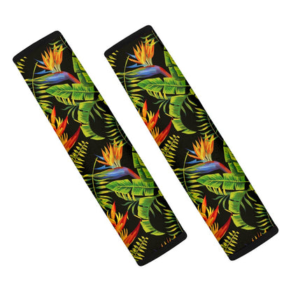 Tropical Summer Pattern Print Car Seat Belt Covers