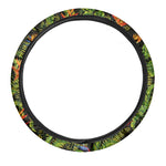 Tropical Summer Pattern Print Car Steering Wheel Cover