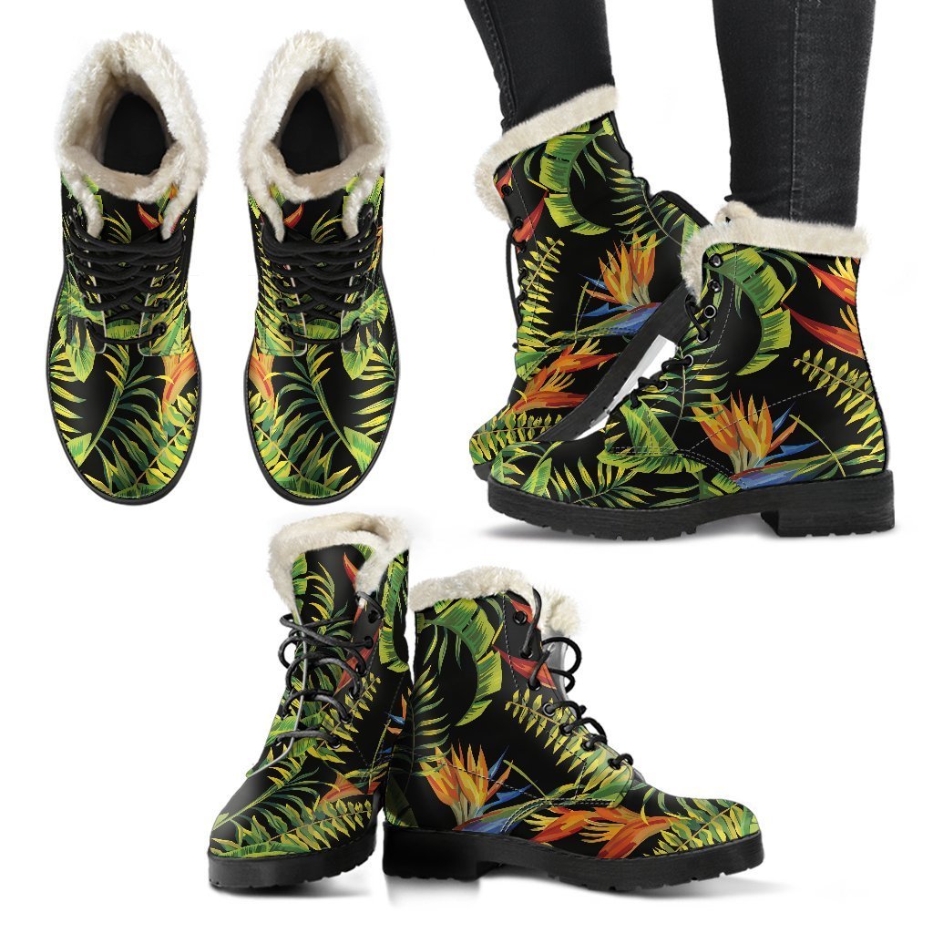 Tropical Summer Pattern Print Comfy Boots GearFrost