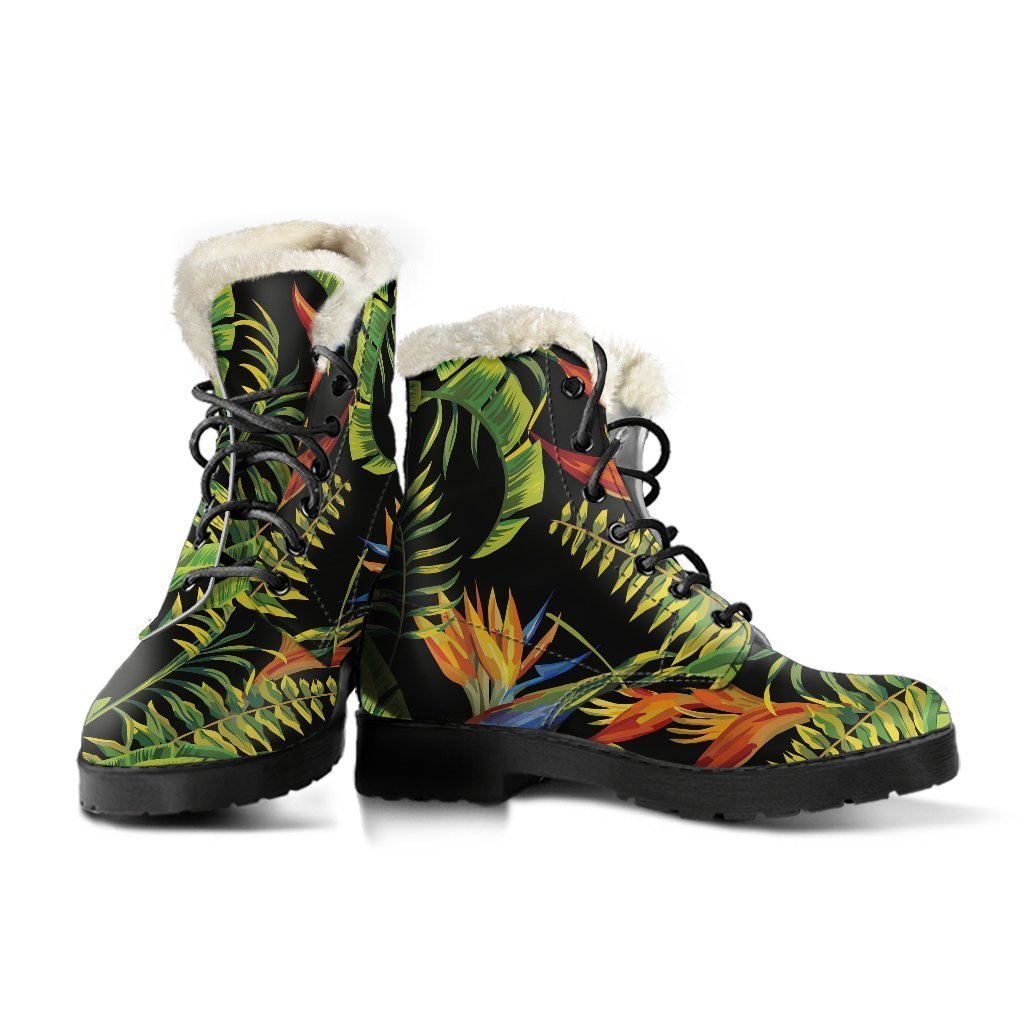 Tropical Summer Pattern Print Comfy Boots GearFrost