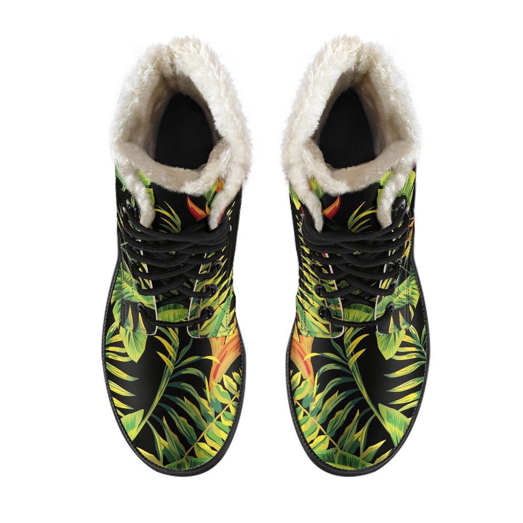 Tropical Summer Pattern Print Comfy Boots GearFrost