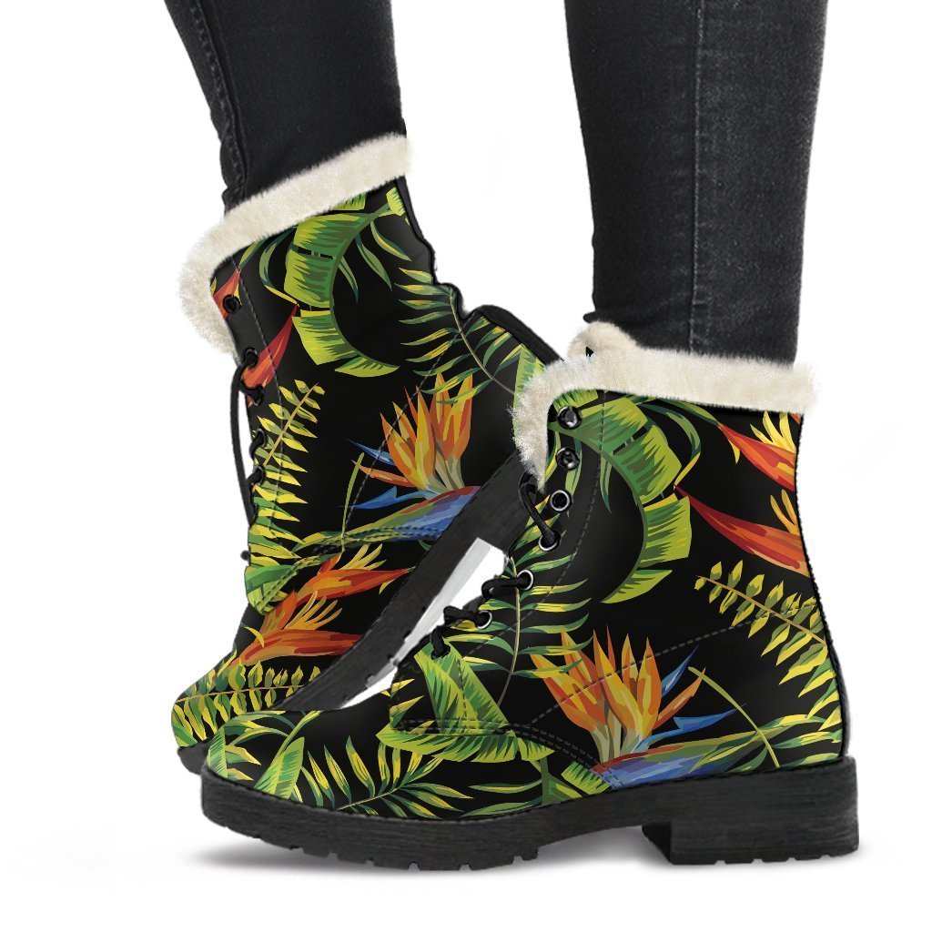 Tropical Summer Pattern Print Comfy Boots GearFrost