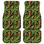 Tropical Summer Pattern Print Front and Back Car Floor Mats