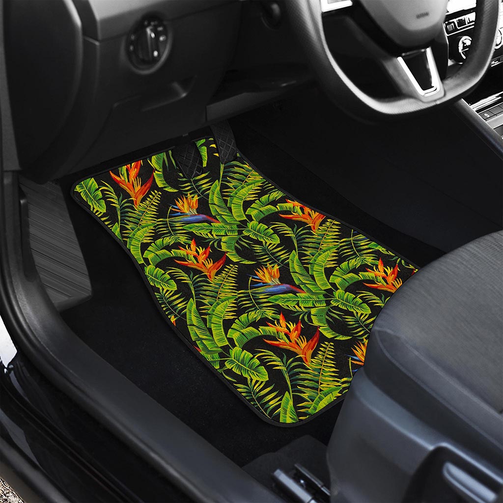 Tropical Summer Pattern Print Front and Back Car Floor Mats