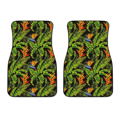 Tropical Summer Pattern Print Front Car Floor Mats