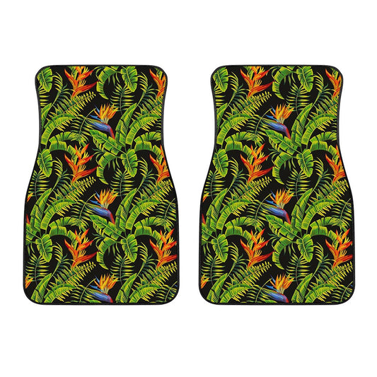 Tropical Summer Pattern Print Front Car Floor Mats