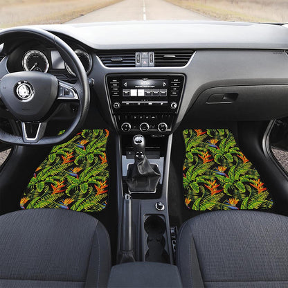 Tropical Summer Pattern Print Front Car Floor Mats