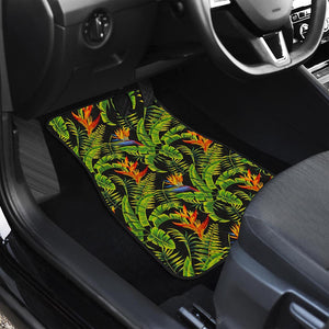 Tropical Summer Pattern Print Front Car Floor Mats