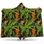 Tropical Summer Pattern Print Hooded Blanket