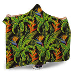 Tropical Summer Pattern Print Hooded Blanket