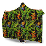 Tropical Summer Pattern Print Hooded Blanket