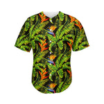 Tropical Summer Pattern Print Men's Baseball Jersey