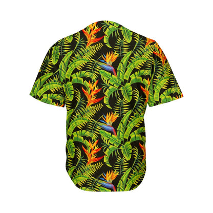 Tropical Summer Pattern Print Men's Baseball Jersey