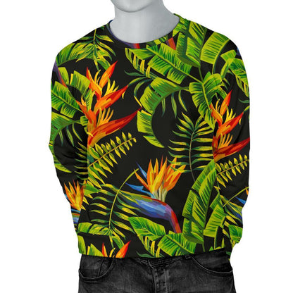Tropical Summer Pattern Print Men's Crewneck Sweatshirt GearFrost