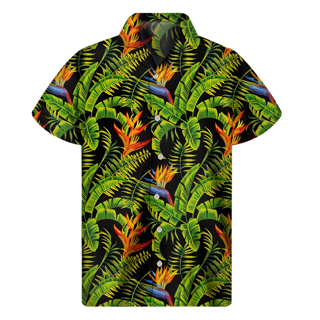 Tropical Summer Pattern Print Men's Short Sleeve Shirt