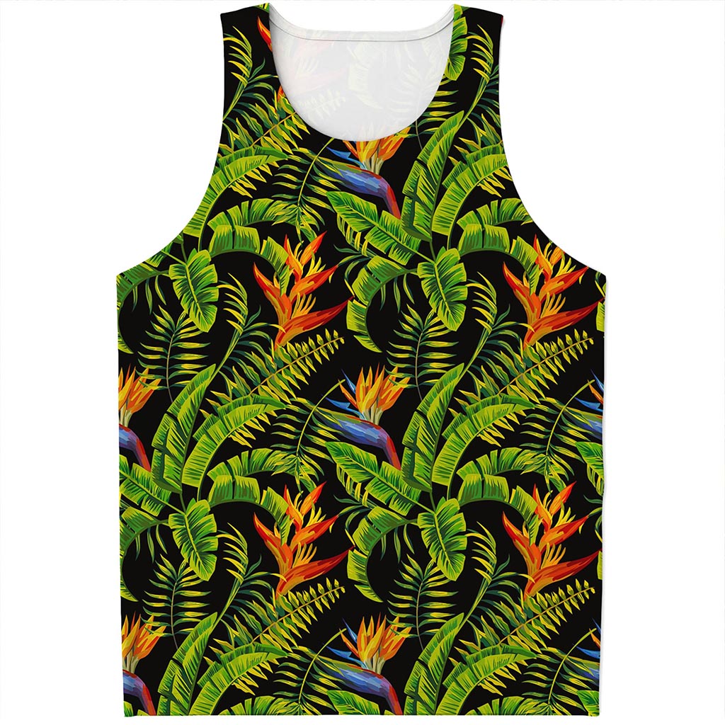 Tropical Summer Pattern Print Men's Tank Top