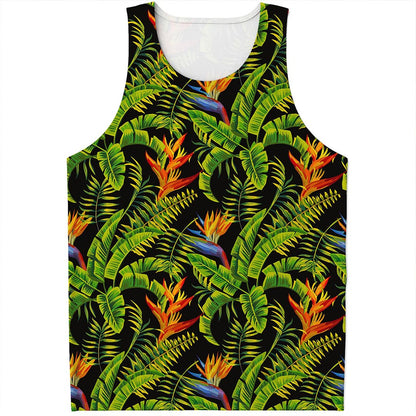 Tropical Summer Pattern Print Men's Tank Top