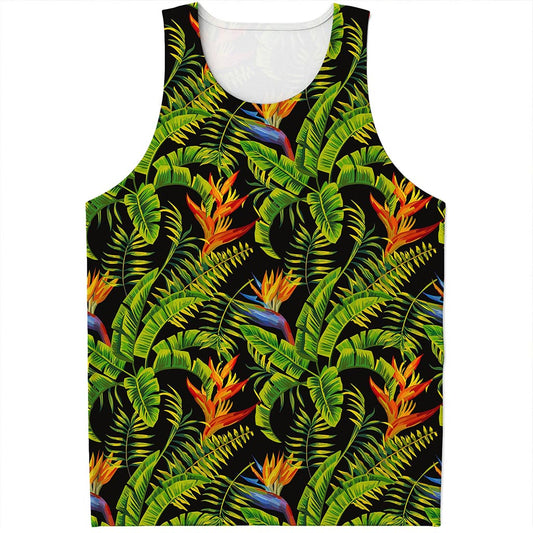 Tropical Summer Pattern Print Men's Tank Top