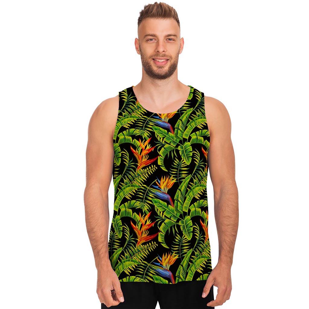 Tropical Summer Pattern Print Men's Tank Top