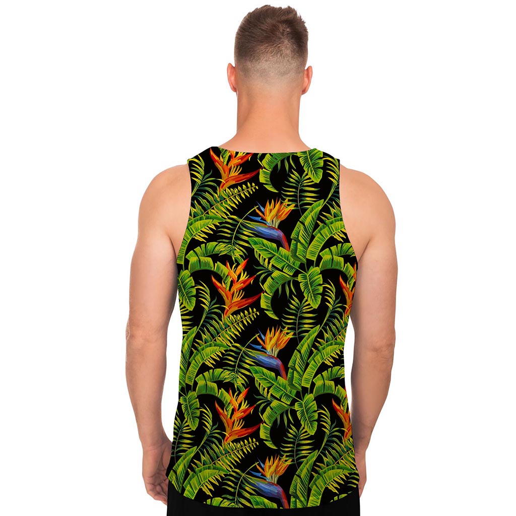 Tropical Summer Pattern Print Men's Tank Top