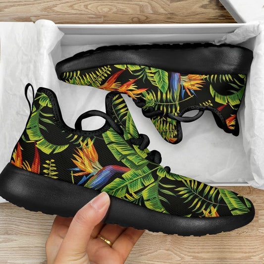 Tropical Summer Pattern Print Mesh Knit Shoes GearFrost