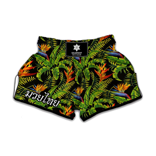 Tropical Summer Pattern Print Muay Thai Boxing Shorts