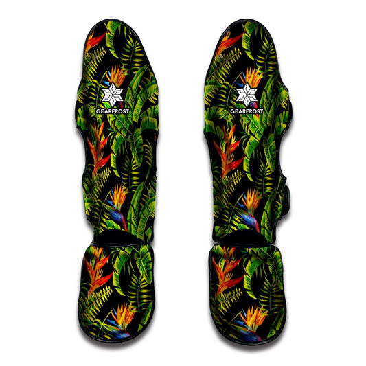 Tropical Summer Pattern Print Muay Thai Shin Guard