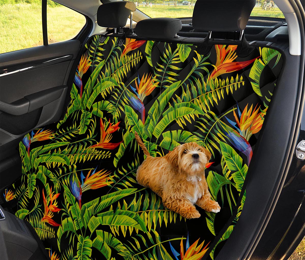 Tropical Summer Pattern Print Pet Car Back Seat Cover