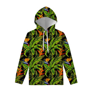 Tropical Summer Pattern Print Pullover Hoodie