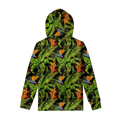 Tropical Summer Pattern Print Pullover Hoodie