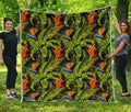Tropical Summer Pattern Print Quilt