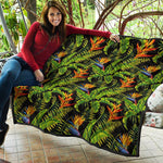 Tropical Summer Pattern Print Quilt